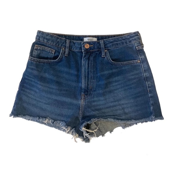 Forever 21 distressed  mini denim shorts - Picture 1 of 4